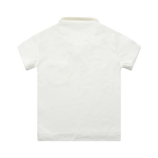 White Kids Toweling Polo